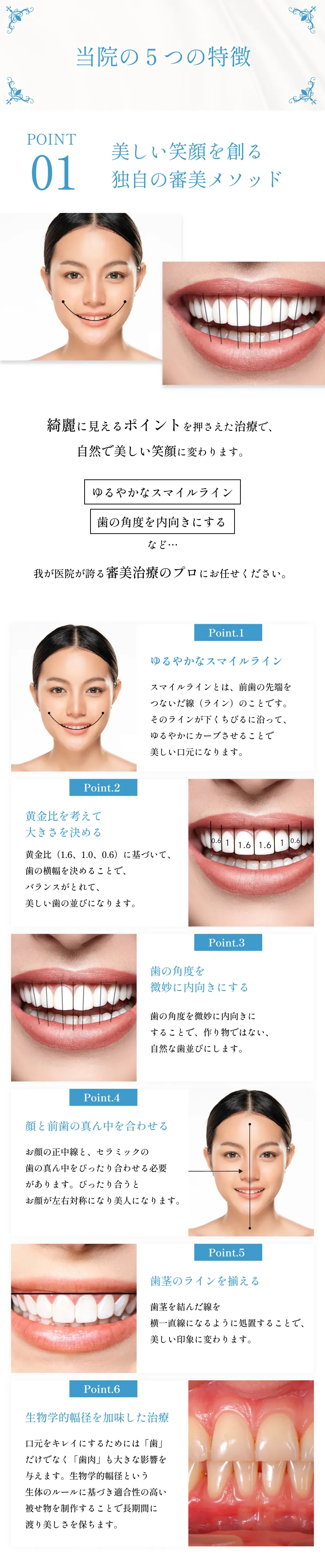 自然で美しい笑顔を作るためにの審美メソッド